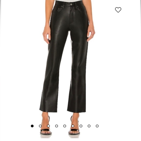 Agolde Pants - Agolde Leather Relaxed Boot Pant